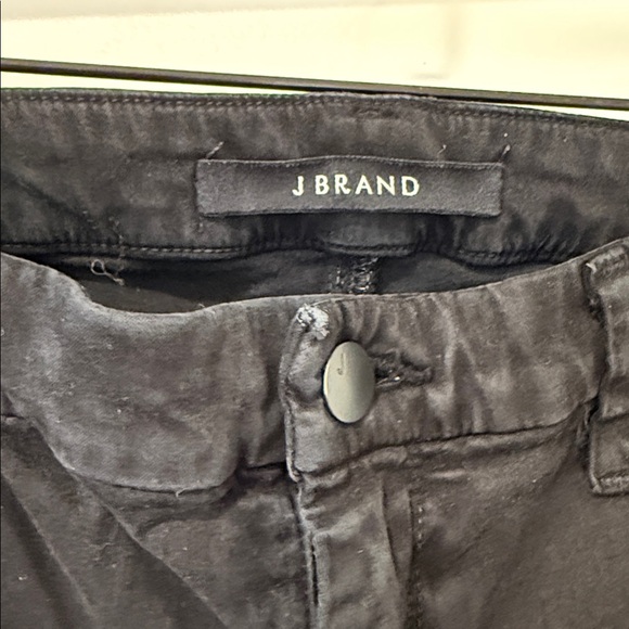 J Brand Midnight Black Stretch Crop Skinny Jeans Sz 31 - Picture 3 of 10